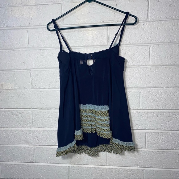 Victorias Secret 36C Chiffon Camisole Bra Top Ruffled Hem Tank Camisole Lingerie - Picture 2 of 10